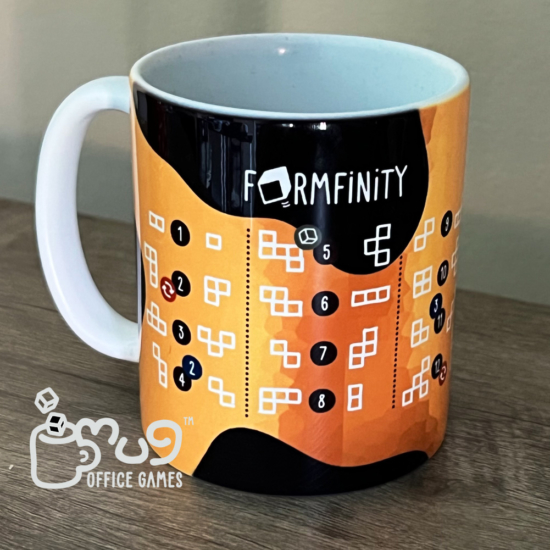 Personalized roll and write game - office game on the mug