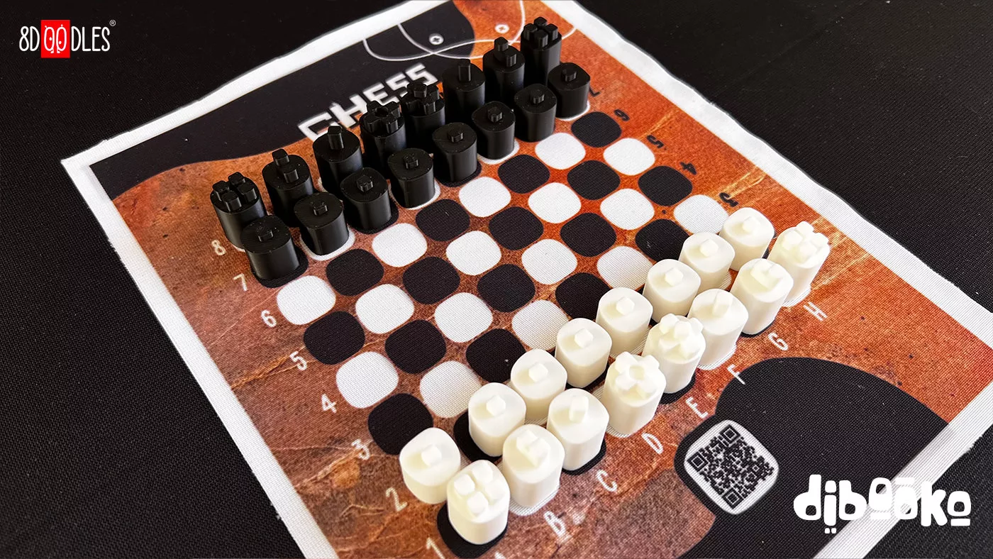 8doodles 3D printable chess elements DIY