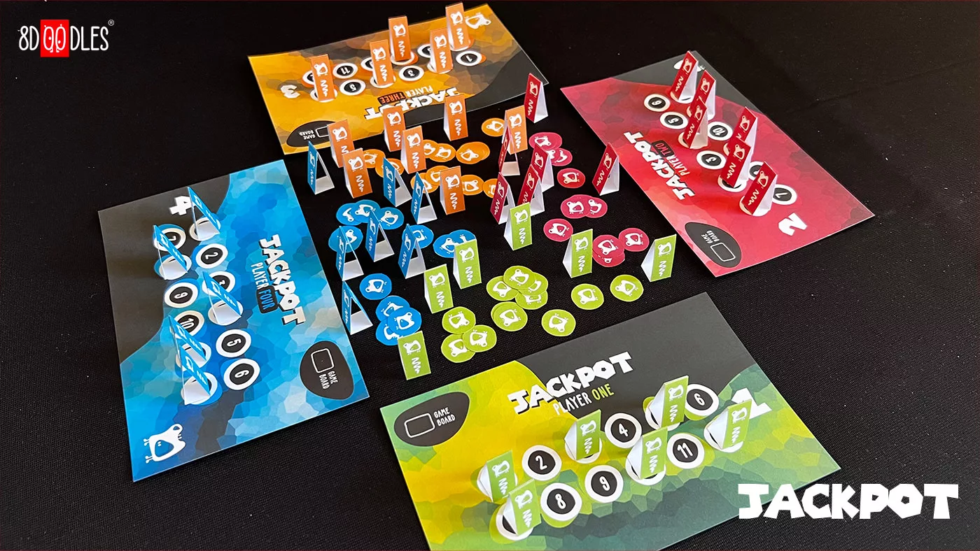8doodles DIY board game JACKPOT