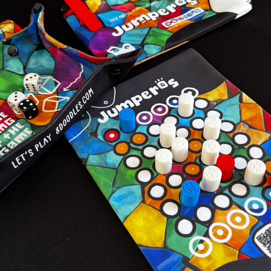 JUMPEROS custom and personalized board game - about