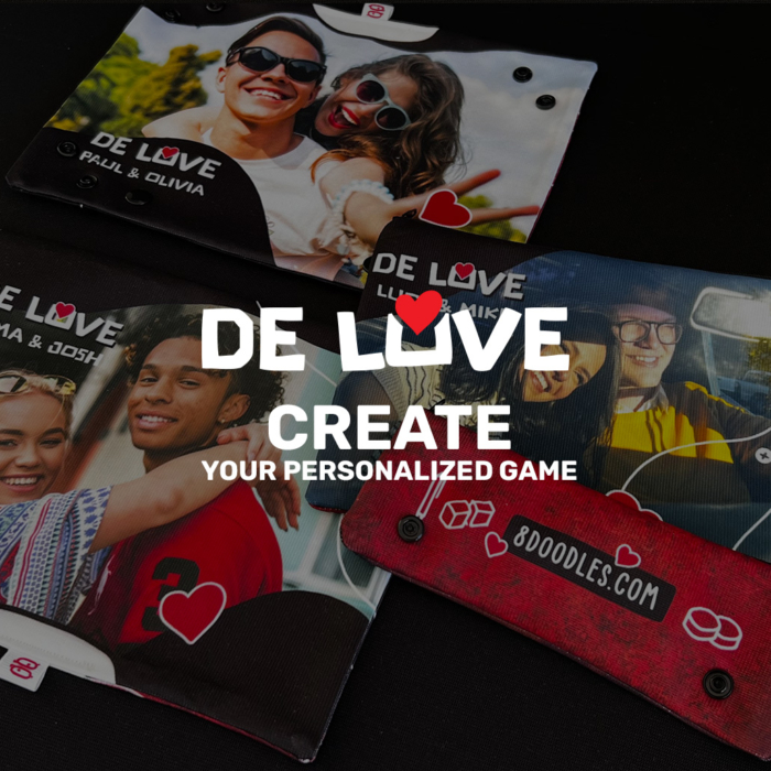 Build your custom and personalized DE-LOVE board game