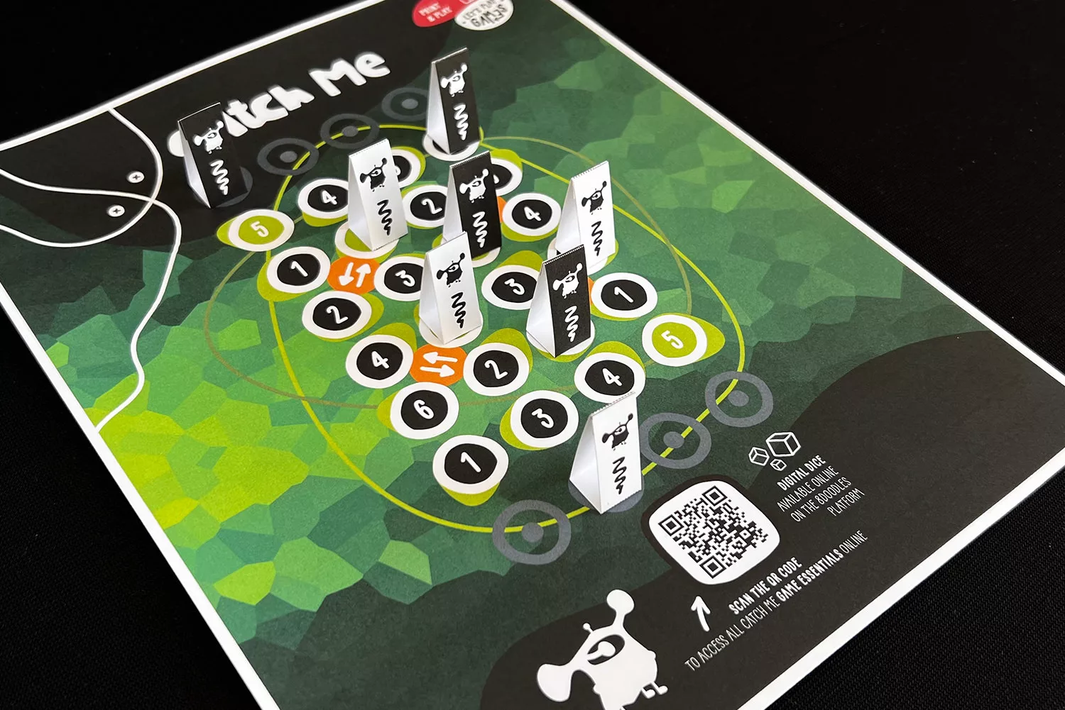 CATCH ME custom and personalized board game - diy printable edition