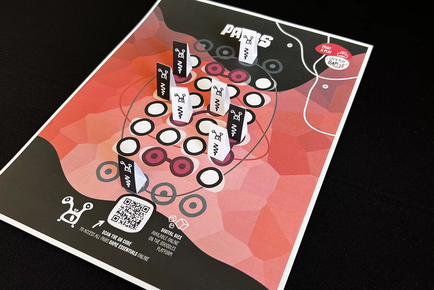 PAIRS custom and personalized board game - diy printable edition
