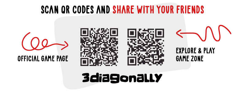 3 DIAGONALLy scan QR CODE - personalized board game