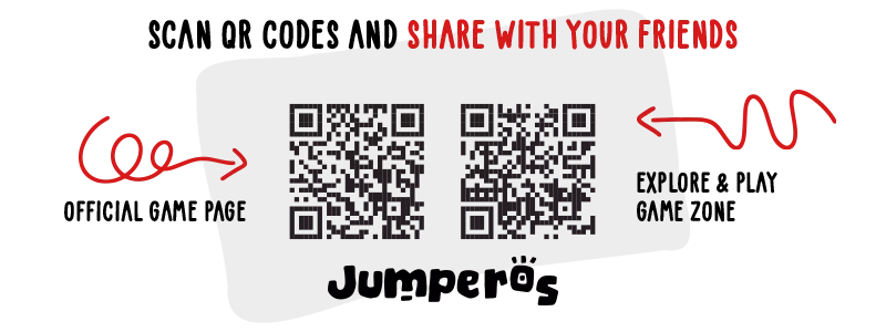 JUMPEROS - scan QR CODE - personalized board game and share with your friends