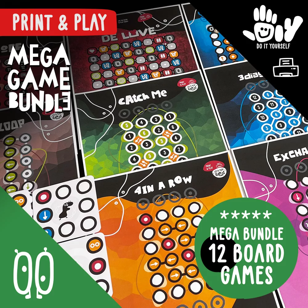 MEGA BUNDLE - DIY Printable Board Games by 8doodle