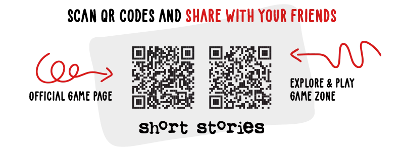 SHORT STORIES scan QR codes roll and write game