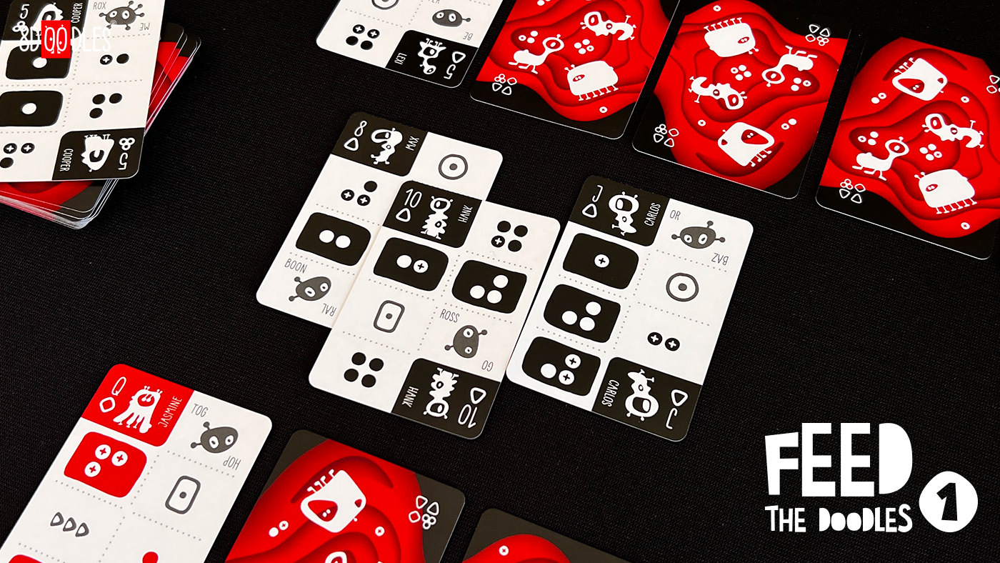 Card Game FEED THE DOODLES 1 - Beginning