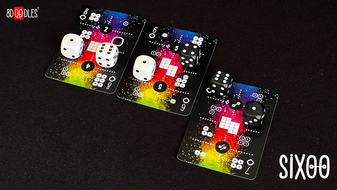 Card and Dice Game SIXOO by 8doodles