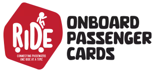 what are RIDE - onboard passenger cards designed by 8doodles