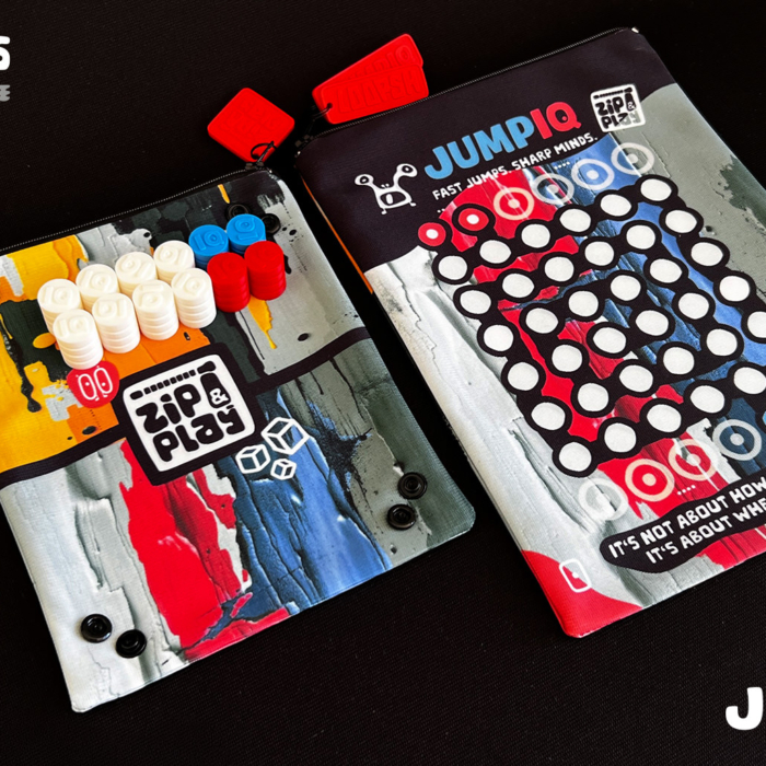 JUMPIQ personalized board game by 8doodles