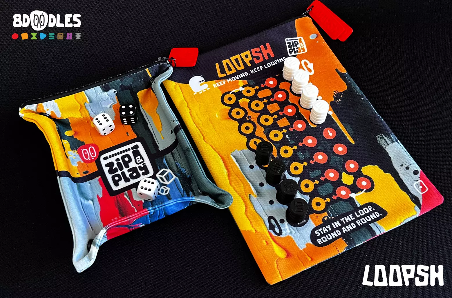 LOOPSH personalized board game by 8doodles