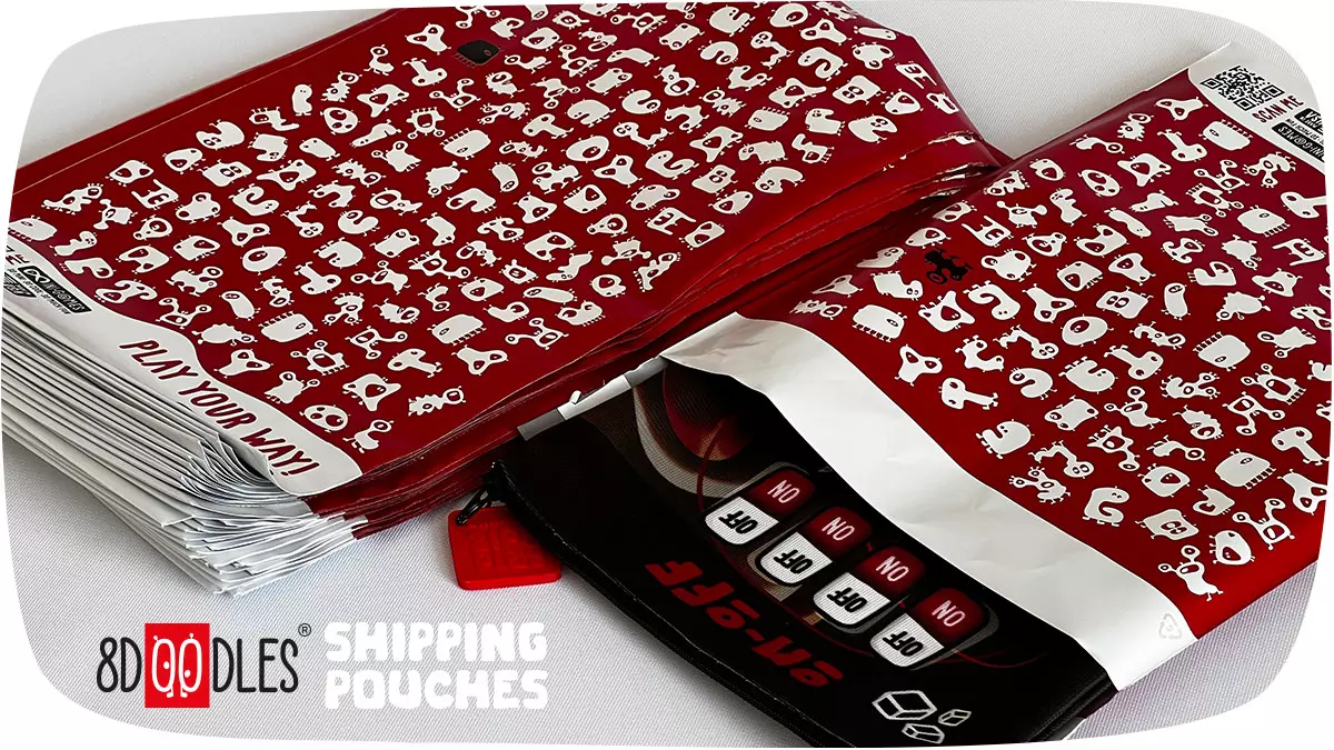 8doodles shipping pouches