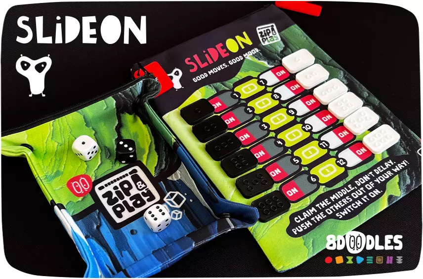 Personalized board game SLIDEON by 8doodles