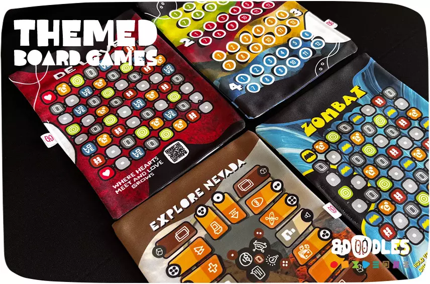 Personalized THEMED board games by 8doodles
