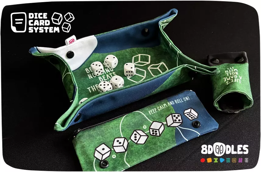 DICE CARD SYSTEM by 8doodles for personalized board games - play offline