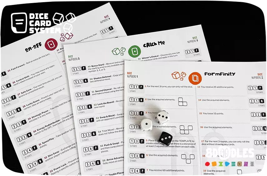 Dice Card System by 8doodles