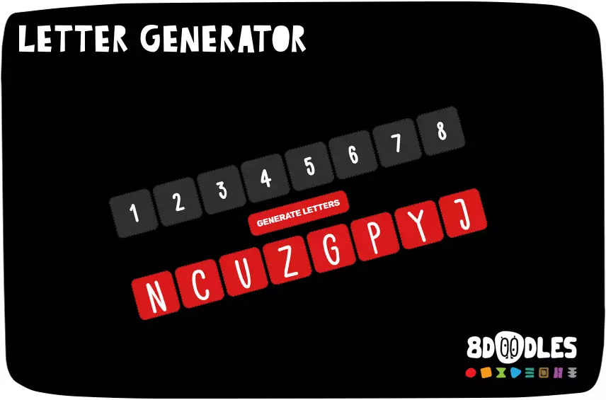 Logic and Puzzle Games by 8doodles - LETTER GENERATOR