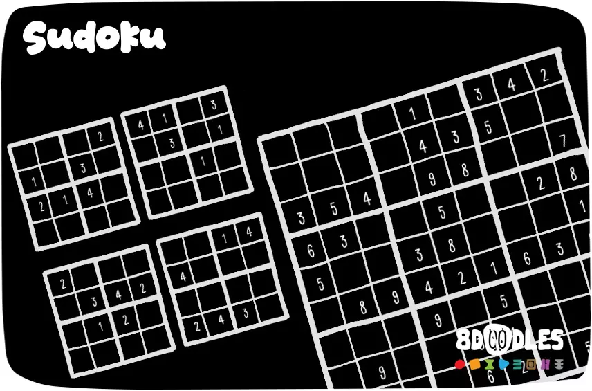 Logic and Puzzle Games by 8doodles - SUDOKU