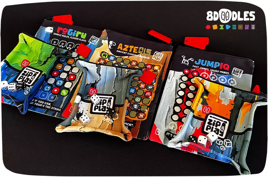 ZIP & PLAY SYSTEM personalized board games by 8doodles