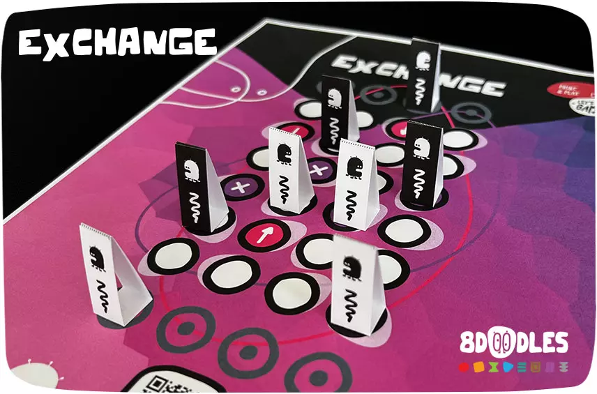 EXCHANGE printable DIY board game by 8doodles