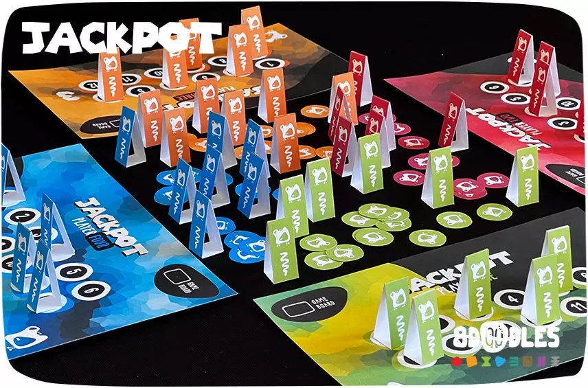 JACKPOT printable DIY board game by 8doodles