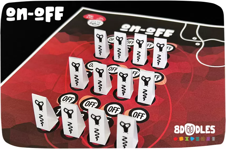 ON-OFF printable DIY board game by 8doodles