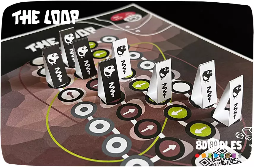 THE LOOP printable DIY board game by 8doodles