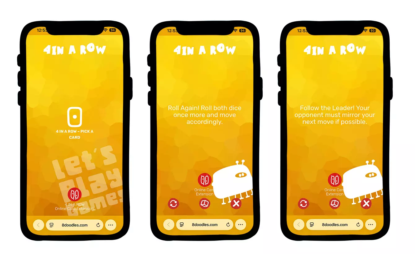 Online Card Extension for 4 IN A ROW Print & Play game