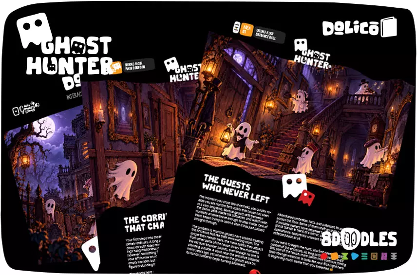 Ghost Hunters - DOLICO - Roll & Write book and game
