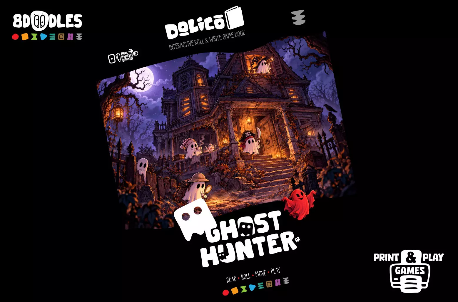 GOST HUNETER Interactive Book Game - Roll & Write